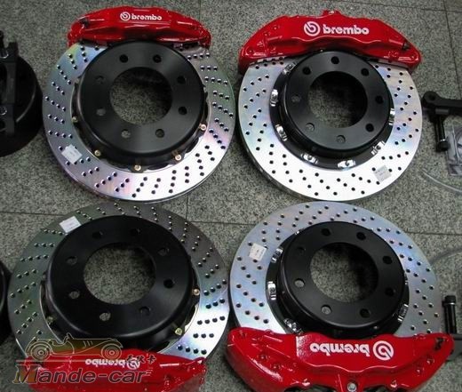 Brembo前后剎車實(shí)拍圖